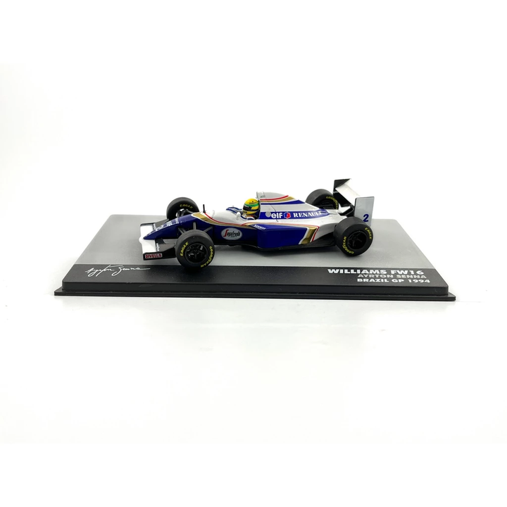 F1 Ayrton Senna Williams TW16 1994 1:43 + Caixa de Acrílico