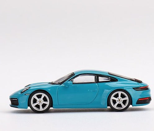 Porsche Cayman Miami Blue 1:64