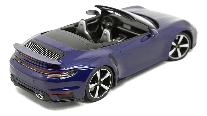 Porsche 911 Turbo S Cabriolet 992 Azul 1:18