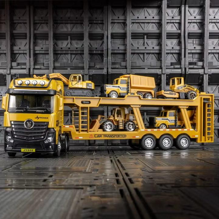 Conjunto Caminhão Transportador de Máquinas 35cm