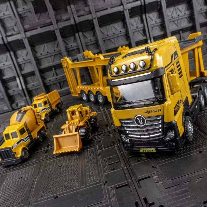 Conjunto Caminhão Transportador de Máquinas 35cm