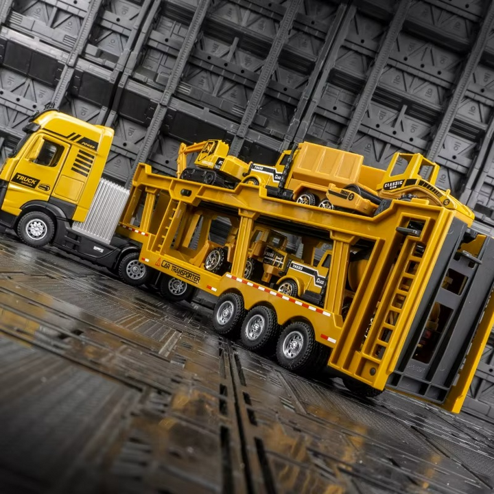 Conjunto Caminhão Transportador de Máquinas 35cm