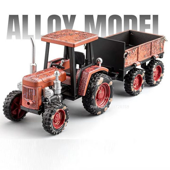 Trator 1:32 25cm Marrom