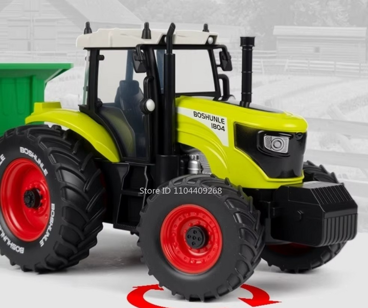 Conjunto Trator Transportador 1:24 43cm