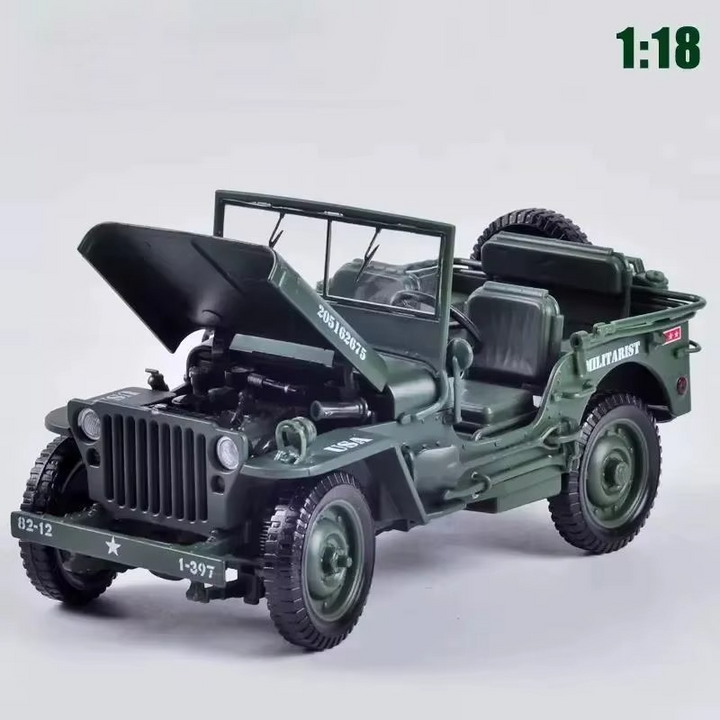 Jeep Willys Militar 1:18 19cm