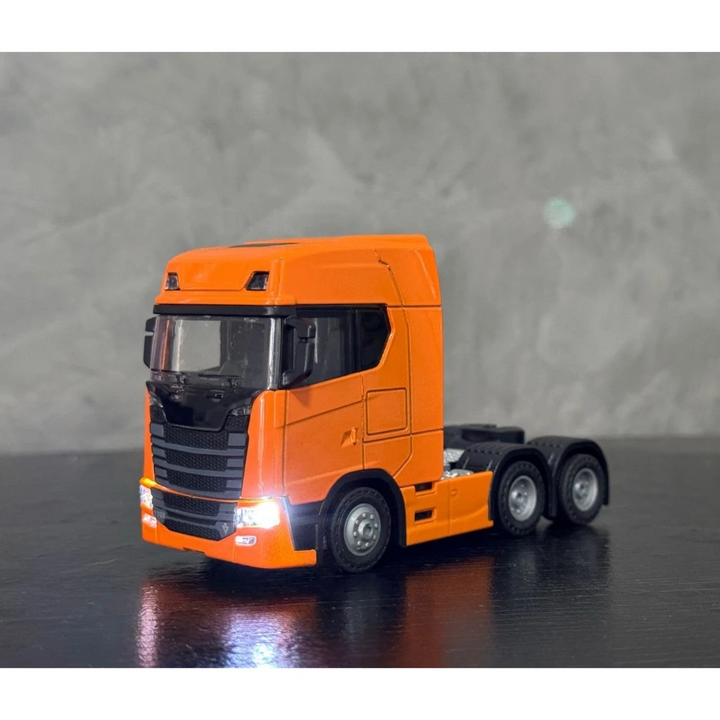 Caminhão Miniatura Scania 770S V8 Trucado Laranja 1:50