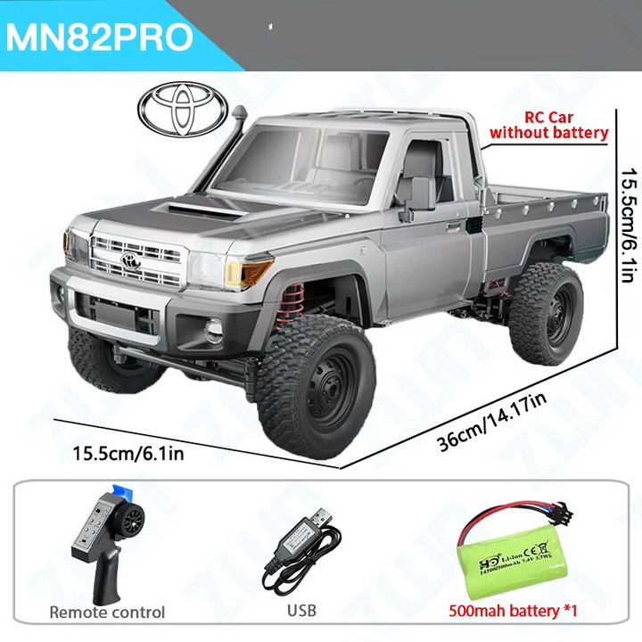 Lançamento! Toyota Land Cruiser RC 1:12 36cm + Controle + USB + Bateria Recarregável