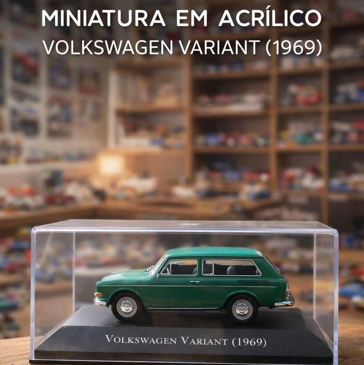 Miniatura Variant Volkswagen 1969 Metal Colecionador 1:43 Verde