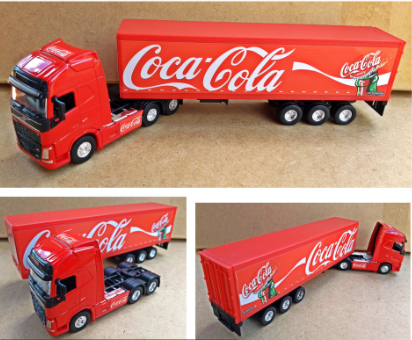 Caminhão Coca Cola 1:64 26cm