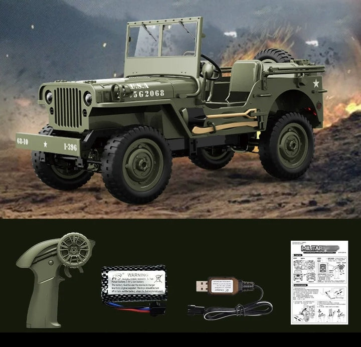 Jeep Willys 1:10 JJRC C8815 34cm + Controle