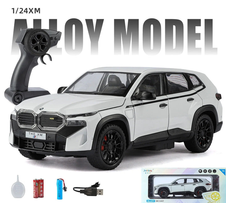BMW XM 1:24 20m + Controle Remoto Recarregável USB + Fumaça