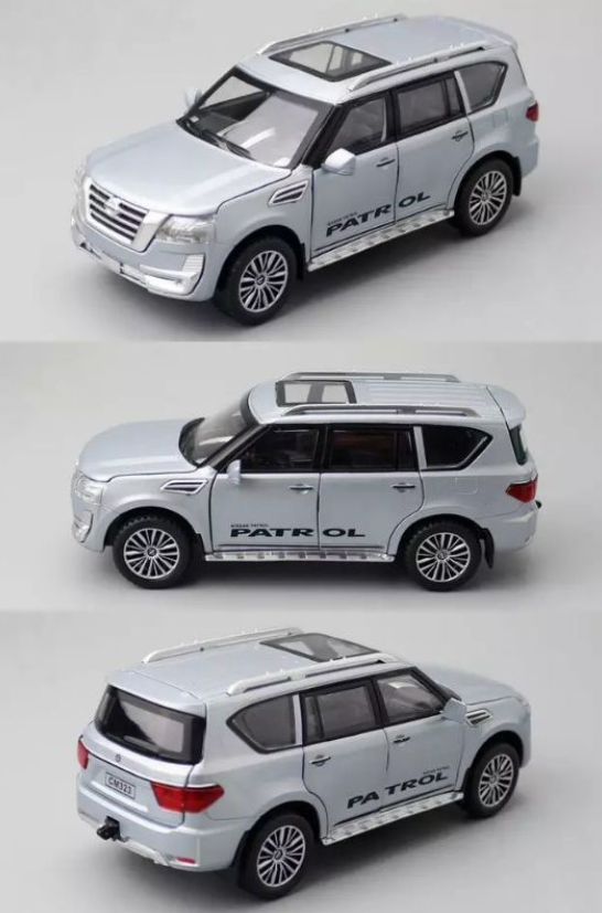 Nissan Patrol V8 Prata 1:32